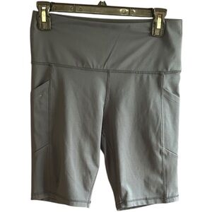 Women's Marika blue workout biker shorts Sz L